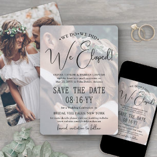 Wir heiraten, wir haben geheiratet, wir sind durch save the date