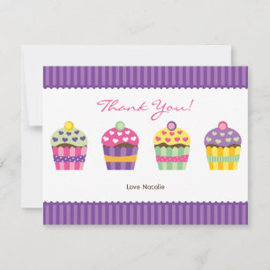 Wir "Herz" Cupcakes Note Card Mitteilungskarte
