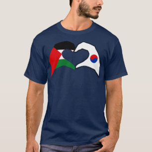 Wir Herz Palästina Korea Patriot Serie T-Shirt