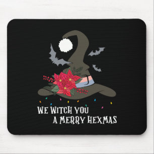 Wir Hexen Sie froh Hexmas Hexenhimmel Weihnachten  Mousepad