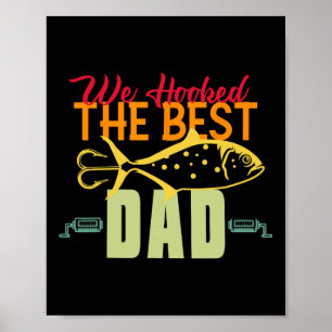 Wir hielten den besten Vater Fischen Vintagen Köde Poster