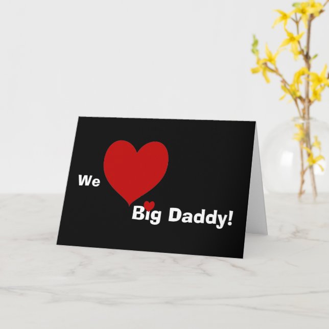 Wir hören Big Daddy Card Karte (Gelbe Blume)