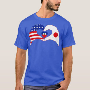Wir hören USA Japan Haiti Multinationaler Patriot T-Shirt