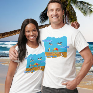 Wir kamen, wir sahen, wir aßen alles Lustige Möwe T-Shirt