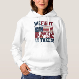 Wir kämpfen für Gerechtigkeit - Patriotische Erklä Hoodie