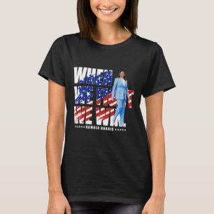 Wir kämpfen für Präsident 1 gegen Harris 2024 Kama T-Shirt