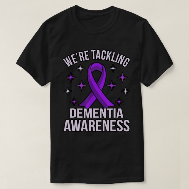 Wir kämpfen gegen Demenzerkrankungen Alzheimer's P T-Shirt (Design vorne)