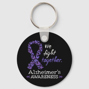 Wir kämpfen gemeinsam - Alzheimer-Bewusstsein Schlüsselanhänger
