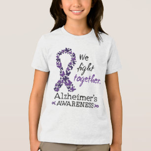 Wir kämpfen gemeinsam - Alzheimer-Bewusstsein Tri-Blend Shirt