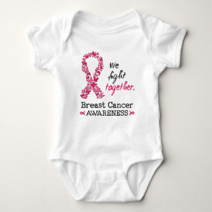 Wir kämpfen gemeinsam gegen Brustkrebs Baby Strampler