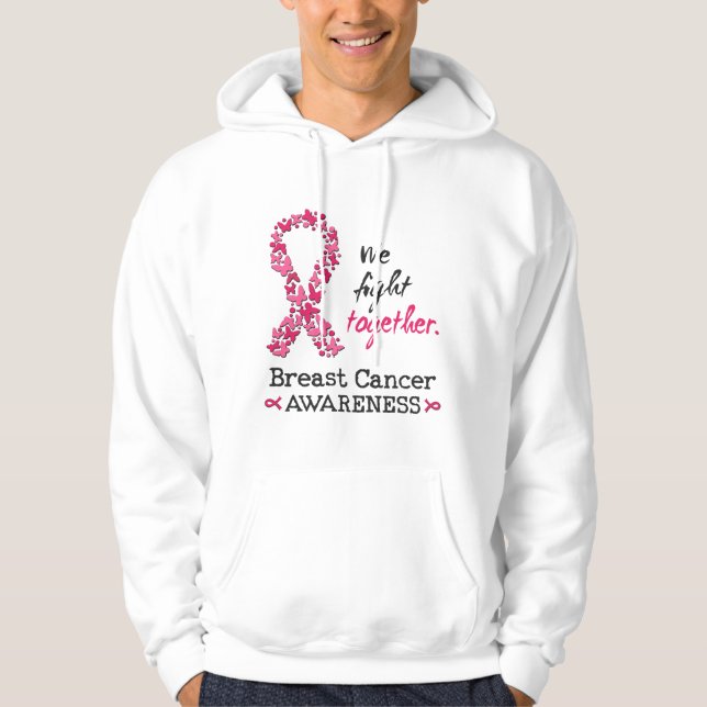 Wir kämpfen gemeinsam gegen Brustkrebs Hoodie (Vorderseite)