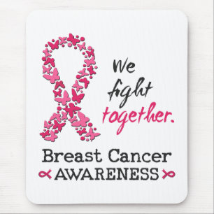 Wir kämpfen gemeinsam gegen Brustkrebs Mousepad