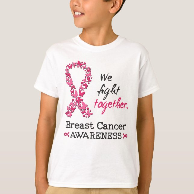 Wir kämpfen gemeinsam gegen Brustkrebs T-Shirt (Vorderseite)