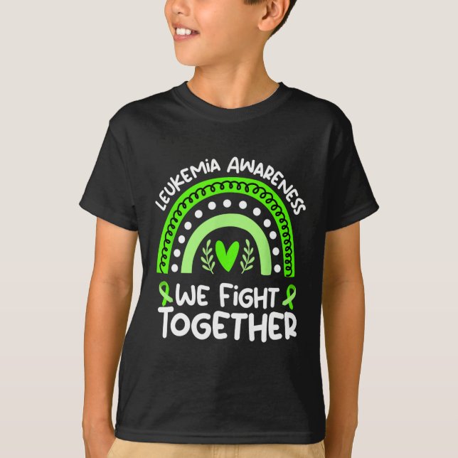 Wir kämpfen gemeinsam gegen Leukämie-Bewusstsein L T-Shirt (Vorderseite)