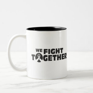 Wir kämpfen gemeinsam - Hoffnung gegen Krebs kämpf Zweifarbige Tasse