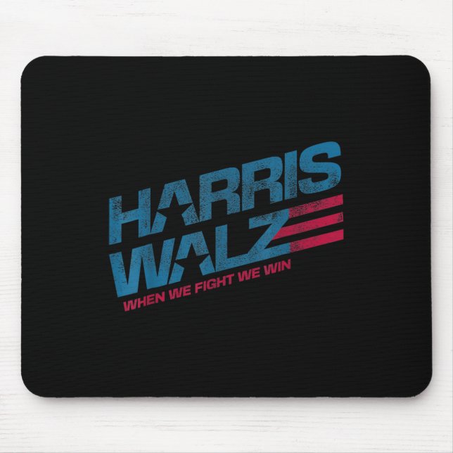 Wir kämpfen um Kamala Harris Cat Lady Boho Mousepad (Vorne)