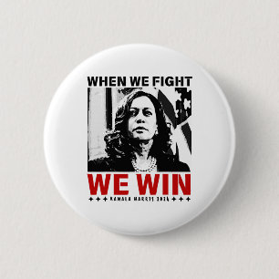 Wir kämpfen, wir gewinnen 2024 Kamala Harris für d Button