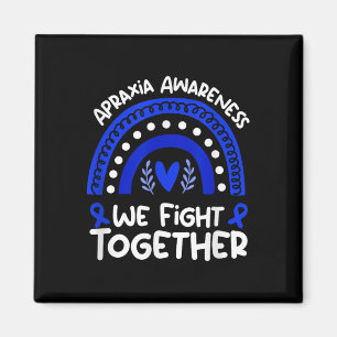 Wir kämpfen zusammen _ Aphraxie Awareness Shirt _ Magnet