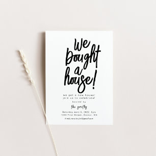 Wir kauften ein Party für das Haus Einladung