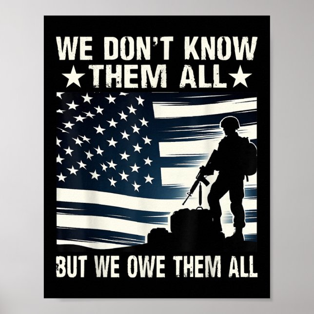 Wir kennen sie nicht alle, aber wir schulden sie a poster (Vorne)