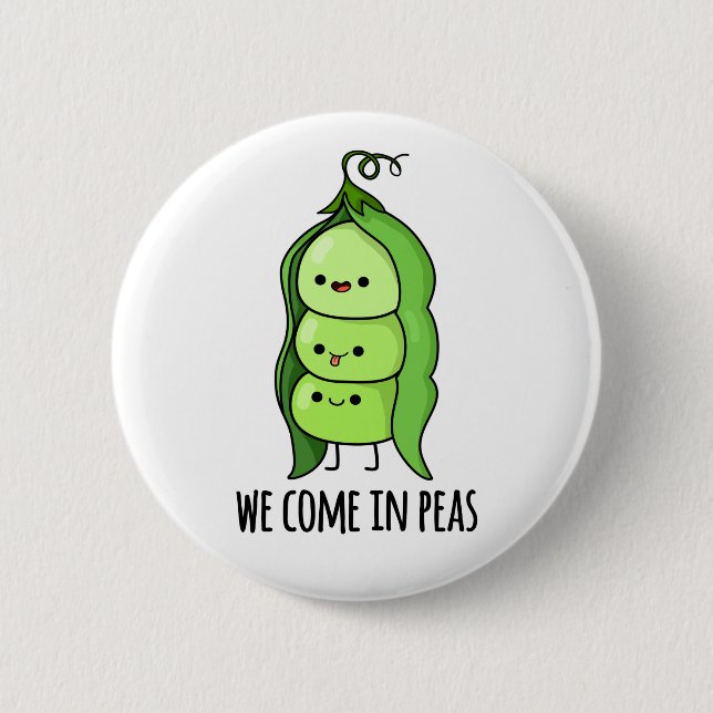 Wir kommen in Peas Funny Pea Puff Button (Vorderseite)