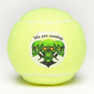 Wir kommen: Power und Angst in einem Design Tennisbälle