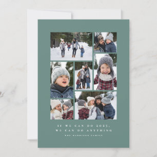 Wir können alles Neujahrs-Fotocollage Feiertagskarte