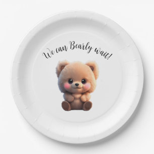 Wir können Baby Shooting Teddy Bär Pappteller