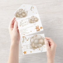 Wir können Babyduschballons frühzeitig abwarten