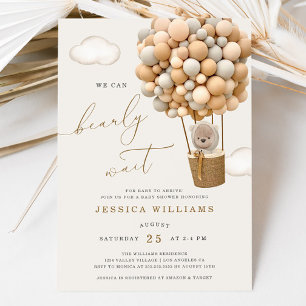 Wir können Babydusche frühzeitig abwarten Einladung