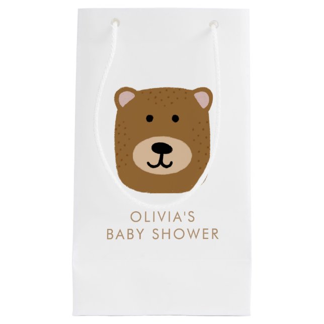 Wir können Babydusche frühzeitig abwarten Kleine Geschenktüte (Vorderseite)