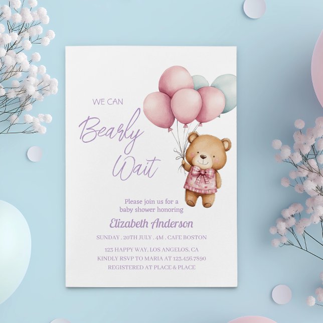 Wir können Babydusche frühzeitig abwarten - niedli Einladung (Von Creator hochgeladen)