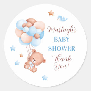 Wir können Babydusche frühzeitig abwarten Runder Aufkleber
