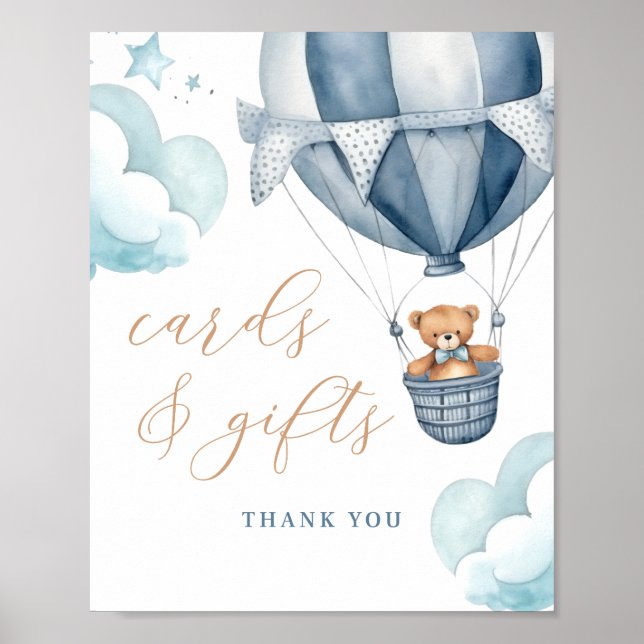 Wir können Babyduschkarten und Geschenke frühzeiti Poster (Vorne)