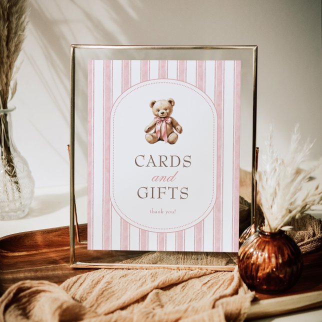 Wir können Babyduschkarten und Geschenke-Zeichen f Poster (Von Creator hochgeladen)