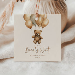 Wir können Boho Teddy Bear Baby Dusche frühzeitig  Geschenkanhänger