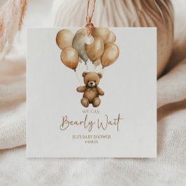 Wir können Boho Teddy Bear Baby Dusche frühzeitig  Geschenkanhänger