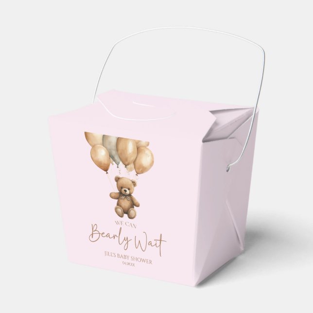 Wir können Boho Teddy Bear Baby Dusche frühzeitig  Geschenkschachtel (Vorderseite)