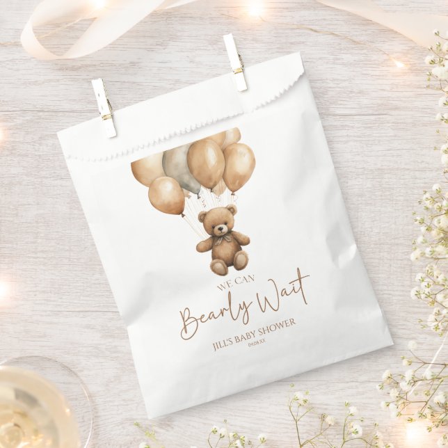 Wir können Boho Teddy Bear Baby Dusche frühzeitig  Geschenktütchen (Ausgeschnitten)