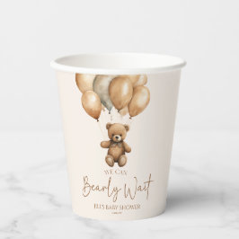 Wir können Boho Teddy Bear Baby Dusche frühzeitig  Pappbecher
