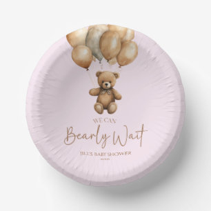 Wir können Boho Teddy Bear Baby Dusche frühzeitig  Pappteller
