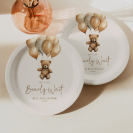 Wir können Boho Teddy Bear Baby Dusche frühzeitig  Pappteller