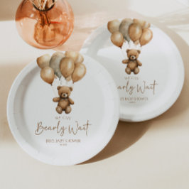 Wir können Boho Teddy Bear Baby Dusche frühzeitig  Pappteller