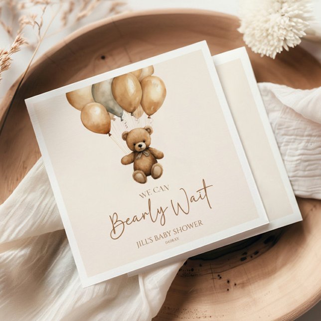 Wir können Boho Teddy Bear Baby Dusche frühzeitig  Serviette (Von Creator hochgeladen)