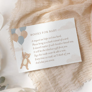 Wir können Bücher für Babyanfragen abwarten Begleitkarte