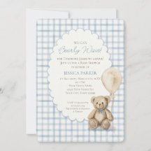 Wir können den Teddybär-Jungen-Babyshower kaum erw