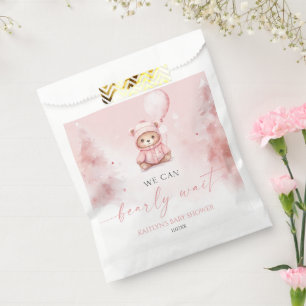 Wir können den Winter-Teddybär-Babyshower kaum erw Geschenktütchen