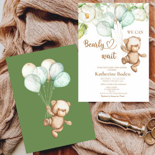 Wir können die Einladung der Babydusche abwarten