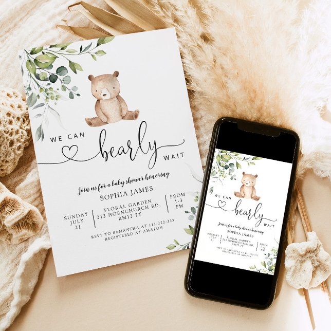 Wir können die Einladung der Babydusche abwarten (Von Creator hochgeladen)