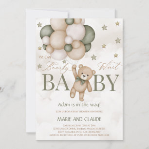 Wir können die geschlechtneutrale Babyparty kaum e Einladung